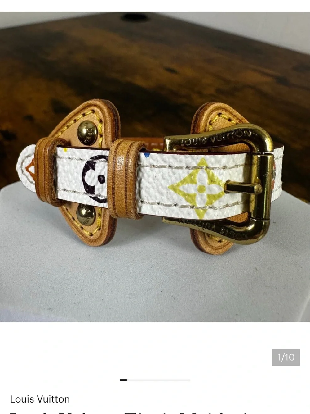 Louis Vuitton Theda Multicolor Monogram Leather Bracelet